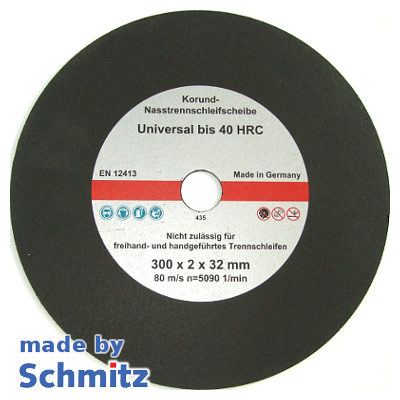 Nasstrennschleifscheiben Ø300x2,0x32 mm Universal bis 40 HRC